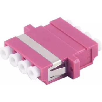 Adapter światłowodowy S/CONN 07-60043 LC fioletowy wielomodowy 1 szt.