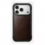 Pokrowiec na telefon Nomad Rugged Leather etui do iPhone 17 Pro, 6.3 cala (16 cm), brązowy, skóra/TPU/aluminium