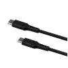 Kabel USB-C na USB-C FIXED FIXDLS-CC12-BK, 1,2 m, zasilanie i dane 60 W
