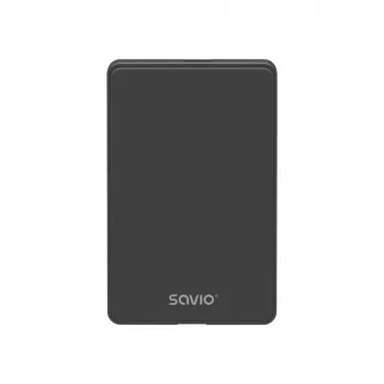 Obudowa HDD/SSD SAVIO AK-65 Czarna 2,5 cala SATA USB 3.0 5 Gbit/s Micro-USB
