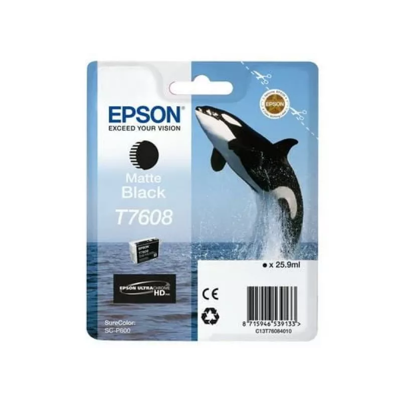 Kaseta z tuszem Epson C13T76084N10 1 szt. Oryginalny Czarny matowy