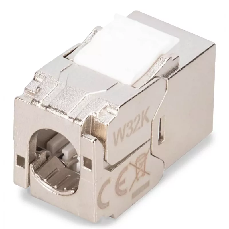 Digitus CAT 6A compact keystone module shielded tool-free mounting connection 8 pcs
