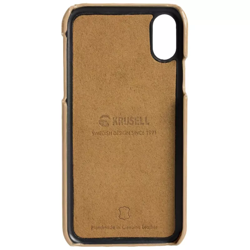 Etui Krusell Sunne 2 Card Cover iPhone XS Max 16,5 cm beżowe