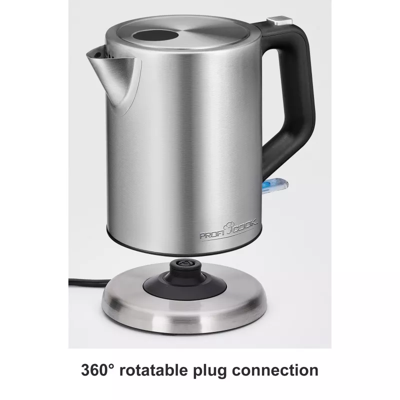 ProfiCook PC-WKS 1106 1l 2200W Czarny - Stal nierdzewna Czajnik elektryczny (501106)