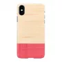 etui na smartfona man and wood do iPhone X/XS — biały, wzór mismatch