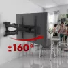 Uchwyt ścienny do telewizora MACLEAN MC-781 dla ekranów 66–177,8 cm (26–70 cali), odchylenie -12–2°, VESA 100x100–400x400, maks. obciążenie 45 kg, czarny