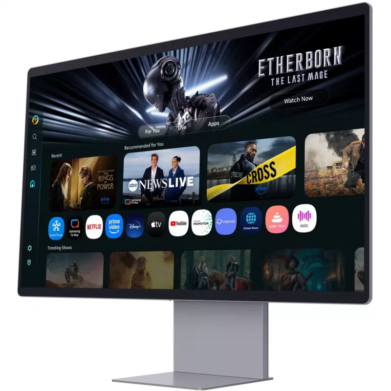 Monitor komputerowy Samsung M90SF 81,3 cm (32 cale) 3840 x 2160 pikseli 4K Ultra HD OLED Srebrny