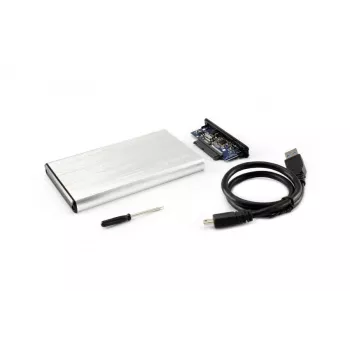 Sbox HDC-2562W 2.5-calowa zewnętrzna obudowa na dysk twardy, kolor biały kokosowy