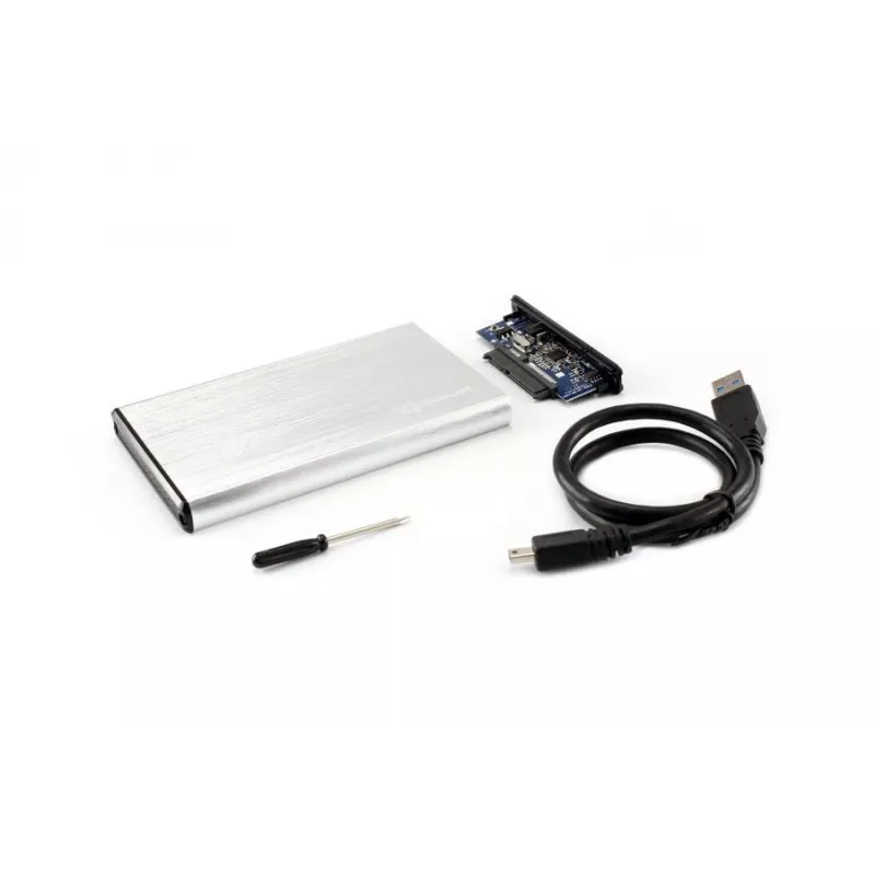 Sbox HDC-2562W 2.5-calowa zewnętrzna obudowa na dysk twardy, kolor biały kokosowy