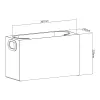 Organizer MACLEAN MC-479 uniwersalny pojemnik do przechowywania 367×150×220 mm, obciążenie do 8 kg