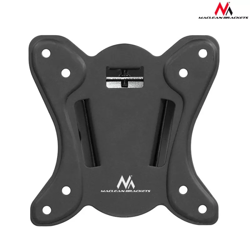 Uchwyt ścienny MACLEAN MC-670 — regulowany, obsługa do 20 kg, VESA 100x100, do monitorów 13–27 cali, czarny