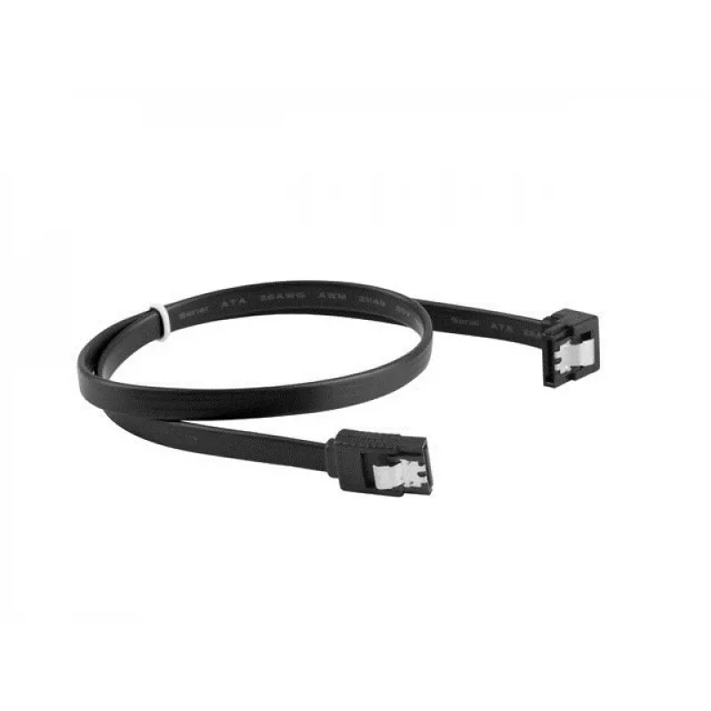 Kabel SATA III LANBERG CA-SASA-13CU-0050-BK 0,5 m, SATA 7-pin do 7-pin, 6 Gbit/s, czarny