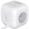 Listwa zasilająca Power Cube QOLTEC 52547 3× gniazda AC, 2×USB-A, 1×USB-C PD 20W