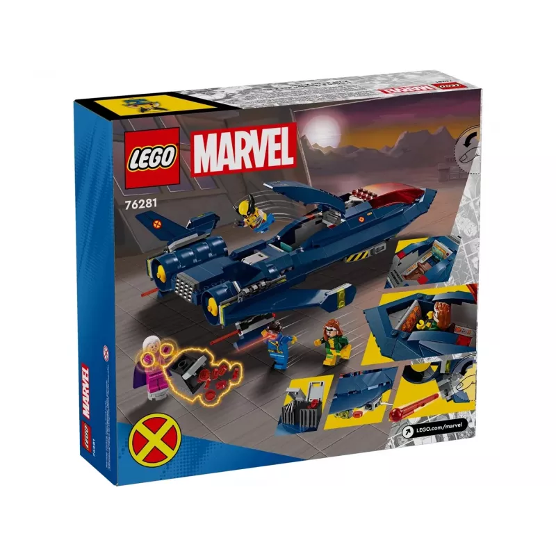 Klocki konstrukcyjne LEGO Marvel Super Heroes X-Jet 76281 z 5 minifigurkami
