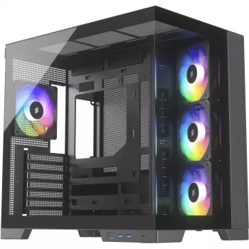 Obudowa PC Silentware View A-RGB Czarny VIEWCzarny — średnia wieża z oświetleniem A-RGB