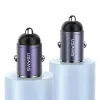Ładowarka samochodowa usams C38 30 W — 1x USB-A + 1x USB-C szybkie ładowanie