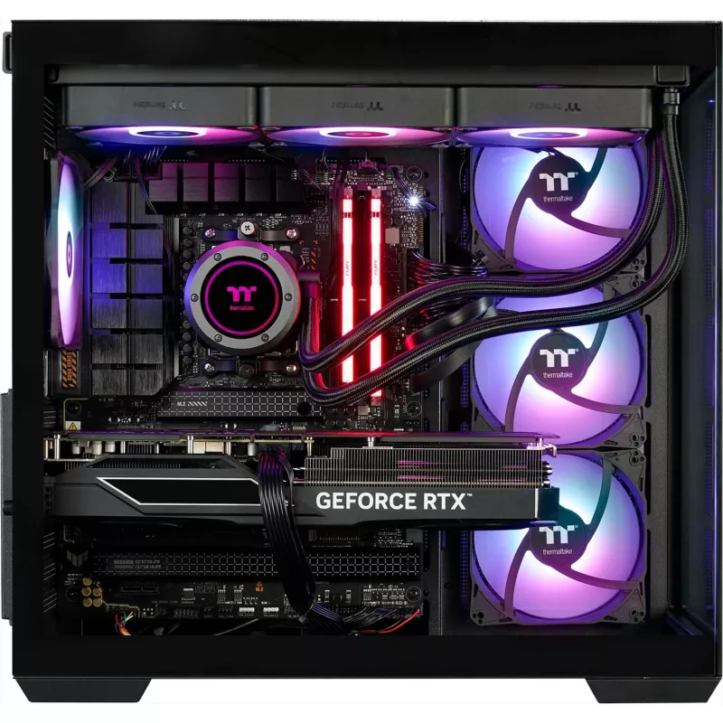 Thermaltake FTW RTX 5070 Ti komputer dla graczy, czarny/przezroczysty, Windows 11 Home 64-bit (PC-000087-DE)