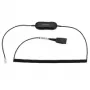 Jabra GN1218 AC 2m zwijany, kabel, czarny