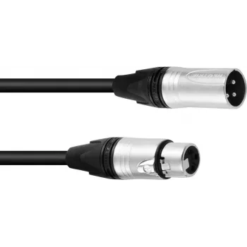 Przewód XLR 3-pin PSSO 10 m ze złączami kompatybilnymi z Neutrik do audio/DMX