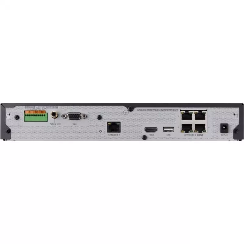 Sieciowy rejestrator wideo - 4 kanały - 50Mb/s - 1x SATA - HDMI - bez HDD - przełącznik PoE