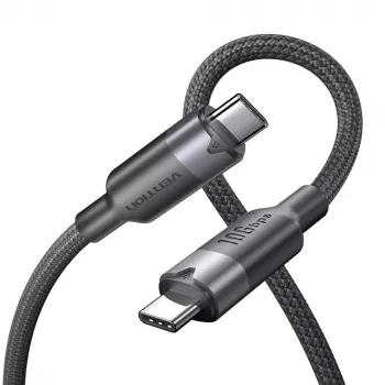 Kabel Vention USB 3.2 5A 10Gbps 1m BK USB-C do C