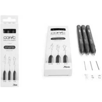 COPIC Multiliner Fineliner czarny 0.05 + 0.1 + 0.3 mm, 3 szt. (22075631)
