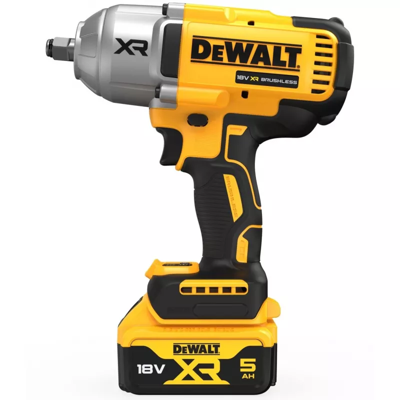 Klucz udarowy DeWALT DCF900P2T-QW 1/2 cala bezszczotkowy 18 V, 1898 N·m, akumulator 5 Ah, 2 akumulatory, ładowarka, walizka