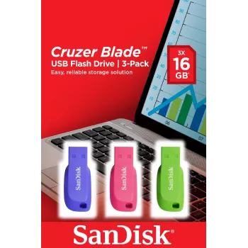 Pendrive SanDisk 16 GB USB Type-A 2.0 Cruzer Blade