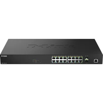 D-Link 18-portowy przełącznik inteligentny zarządzalny 2.5G Multi-Gigabit PoE++ z 2 portami 10G SFP+