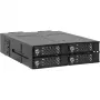 ICY DOCK - ToughArmor MB720MK-B V3 - 4x PCIe 4.0 M.2 NVMe do 4x OCuLink w 1x 5,25-calowej zatoce mobilnej ramce metal czarny z zamkiem na klucz (kompatybilny z trybem tri-mode)