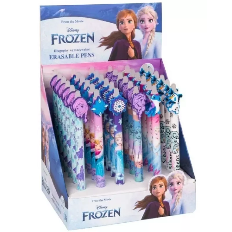 Wysuwany ścieralny długopis Cool Pack Disney Kraina Lodu 53703PTR — niebieski tusz, wysuwana końcówka