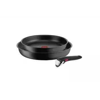 Zestaw patelni Tefal L7649253 — 24 cm i 28 cm, indukcja, odłączana rączka