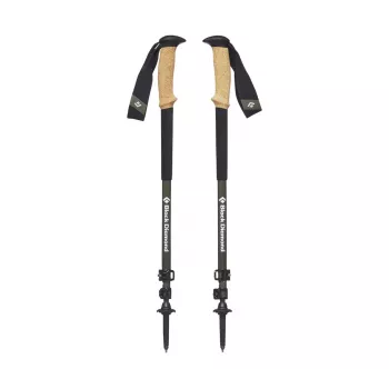 Czarny Diamond Alpine Carbon Cork kijek trekkingowy Unisex Teleskopowy