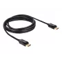 Kabel DisplayPort DeLOCK 82424 3 m męski-męski złoty czarny