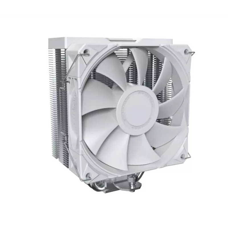 Chłodzenie powietrzne CPU Montech NX400, wentylatory 120 mm, białe, wymiary 156×74×120 mm, TDP 270 W