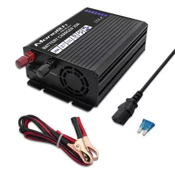 Ładowarka QOLTEC Monolith 20A 12V do akumulatorów LiFePO4, AGM, GEL, SLA