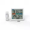 Termohigrometr MANTA MTO002W z czujnikiem zewnętrznym (150 cm), wewnątrz 0–+50°C, na zewnątrz -40–+70°C, wilgotność 20–95% RH, wskaźnik komfortu, zegar