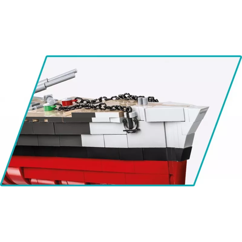 Model okrętu wojennego COBI COBI-4839 Zestaw do składania 1:300 Długość 870 mm Wysokość 215 mm