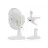 Adler | Wentylator z klipsem | AD 7317 | Wentylator biurkowy | Biały | Średnica 15 cm | Liczba prędkości 2 | 30 W
