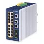 Przełącznik zarządzalny PLANET IP30 16-portowy L2/L4 Gigabit Ethernet PoE