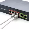 Przełącznik Ethernet PoE QOLTEC 52296 — 4 porty RJ45 PoE, 1 port uplink RJ45