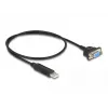 DeLOCK adapter USB 2.0 na szeregowy RS-232 50 cm FTDI Czarny