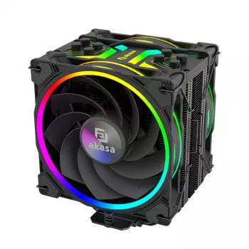 Chłodzenie CPU Akasa H4 Plus + wentylator AR12 Reverse Blade