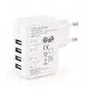 Ładowarka USB uniwersalna biała/4 porty EG-U4AC-02 Gembird