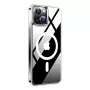 Torras Guardian Magnetic Series iPhone 15 Clear Diamond Clear ochronny futerał na telefon z mocowaniem magnetycznym