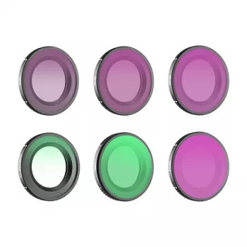 Zestaw 6 filtrów Sunnylife 1/4 Black Mist + CPL + ND8 + ND16 + ND32 + ND64 do Osmo Nano