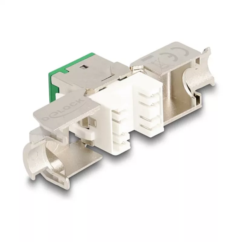 Moduł keystone DeLOCK 88116 płaski zielony RJ-45 10 szt.