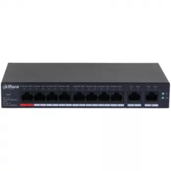 Przełącznik sieciowy Dahua Technology DH-CS4010-8GT-110 Zarządzalny L2 Gigabit Ethernet (10/100/1000) Power over Ethernet (PoE) Czarny
