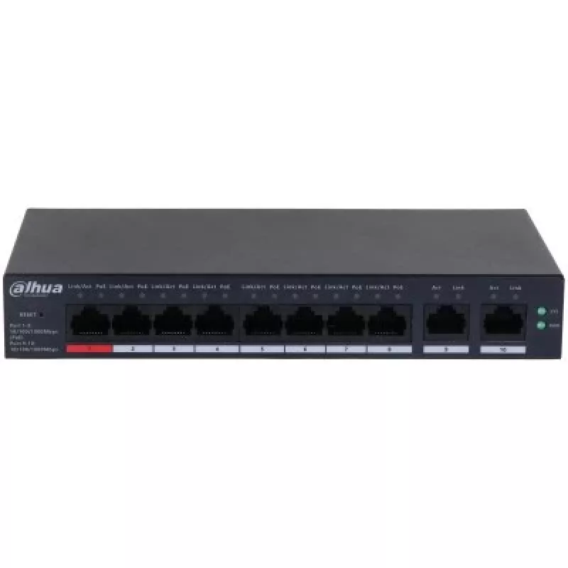 Przełącznik sieciowy Dahua Technology DH-CS4010-8GT-110 Zarządzalny L2 Gigabit Ethernet (10/100/1000) Power over Ethernet (PoE) Czarny