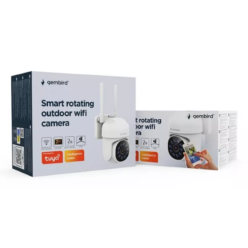 Kamera IP Gembird TSL-ODCAM-WRHD-01 2560x1440 Zewnętrzna Przewodowa Bezprzewodowa